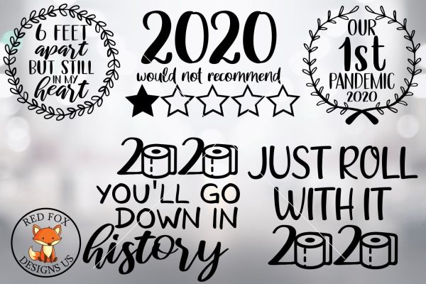 2020 Bundle five designs, 2020 would not recommend, Social Distancing Svg, Christmas Ornament designs Cheap