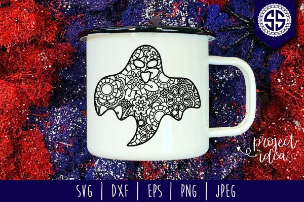 Ghost Mandala Zentangle Fashion