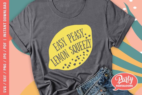 EASY PEASY LEMON SQUEEZY | cute kitchen SVG For Discount