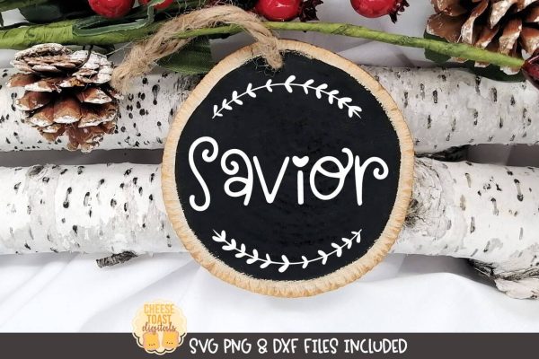 Religious Christmas Ornament SVG | Savior Cheap