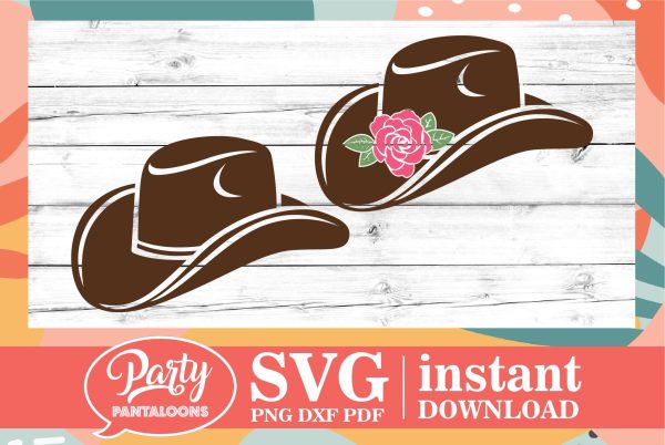 COWBOY HAT, COWGIRL HAT | western SVG Cheap